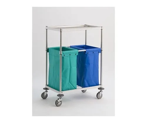 61-3800-29 Maid Wagon C (Shelf Board, Column/Stainless Steel (SUS304)) D460 x W760 x H1115mm MWCB-S4607