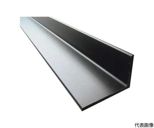 64-5002-25　［Discontinued］Aluminum Unequal Angle with R 50 x 75 x 5.0 Black 4 m　FA150K
