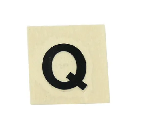 61-7398-08 Character Seal Black Q 15mm CL15B-Q