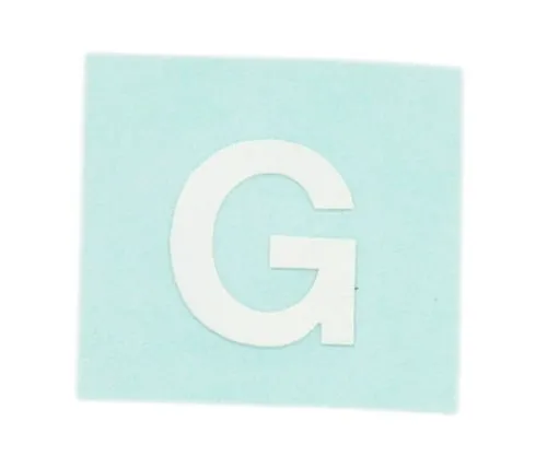 61-7397-48 Character Seal G White 15mm CL15W-G