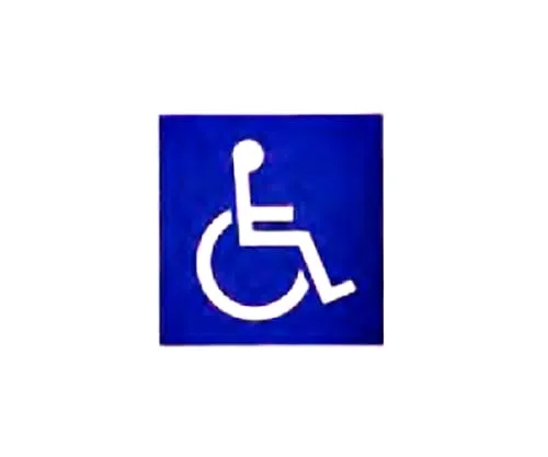 61-7399-56 Character Seal Handicapped Mark 152mm Square CL1520-16