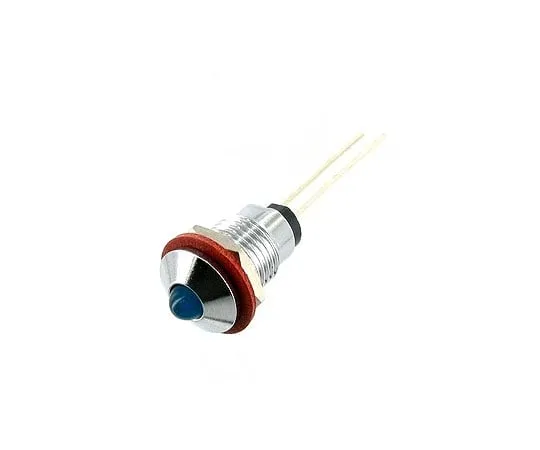 63-3060-42 LED Bracket Convex Body Color: Chrome Mounting Hole: phi 8.1 mm blue DB-1-N-CHBL