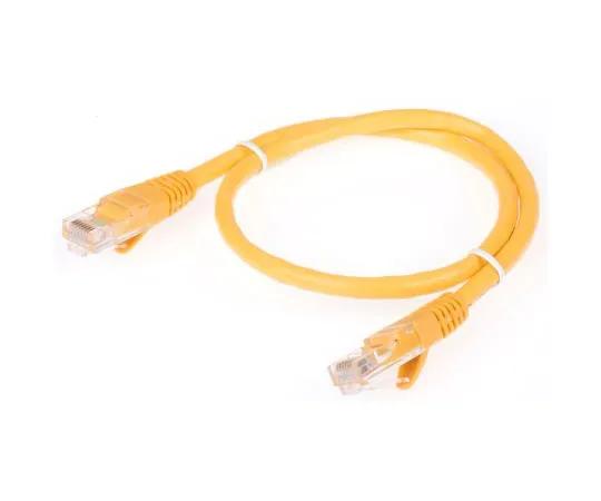 63-4645-51 RS PRO Yellow PVC Cat5e Cable U/UTP, 500mm Male RJ45/Male RJ45 Terminated 556-415