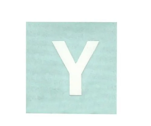 61-7397-66 Character Seal Y White 15mm CL15W-Y