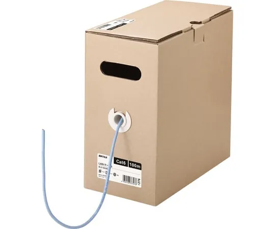 65-3415-06　［Discontinued］Cat6 LAN Cable 100 m Single Line Blue　BL61000BL