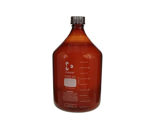 61-4411-59 Screw Cap Bottle (Medium Bottle) Amber with Red Cap 5L 017210-50001