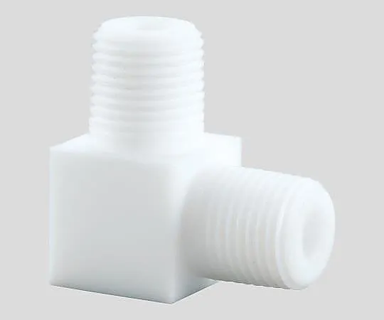 2-728-01 Asflon(R) Nipple L-Shaped Type Equal Diameter R1/8 x 1/8