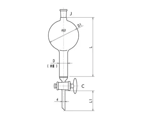 61-4714-04 Flash Column (with Glass Cock, Filter) 3872-100/15-1L