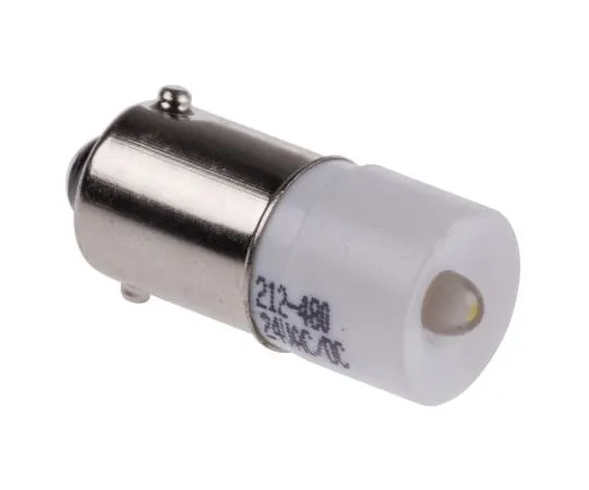 63-4587-65 LED Reflector Bulb, BA9s, White, Single Chip, 10mm dia., 24V ac/dc 212-480