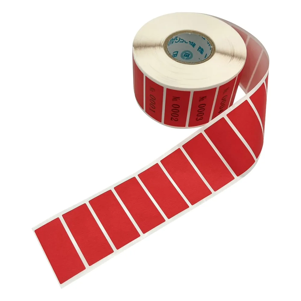 6-699-04 Consecutive Number Label Red NR-5