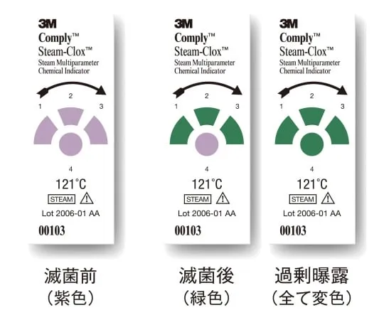 61-0499-86　［Discontinued］Comply (TM) Chemical Indicator Strip 121 C for High Pressure Steam Sterilization　00103
