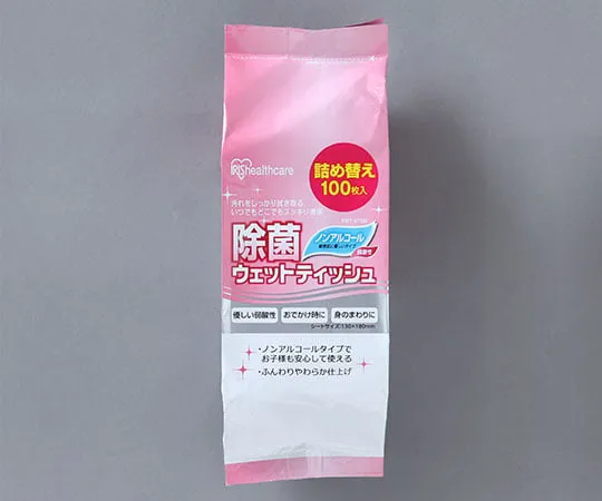 61-9945-87　［Discontinued］Sanitized Wet Wipes Non-Alcohol 130x180mm (Refill)　RWT-NT100