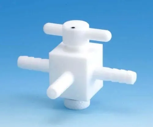 61-4384-88 PTFE Barb Type Three-Way Valve 12φ F-2223-04