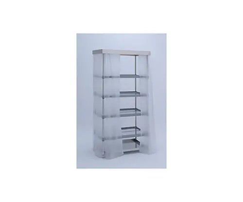 61-3807-04 Dry Shelf Curtain with Top Panel with Water Receiving Tray 1 Sheet D460 x W760 x H1590mm DSS-2254