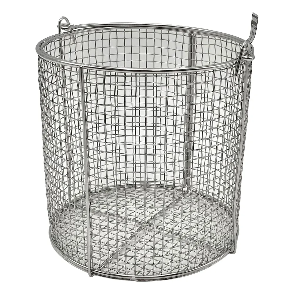 4-097-05 Stainless Round Cleaning Basket Small φ150 x 150mm