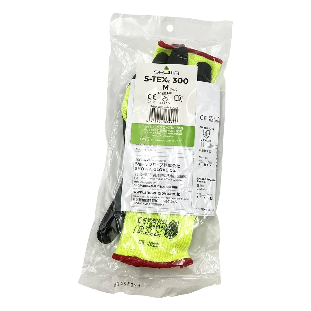 3-5221-12 Cut Resistance Rubber back opened gloves M S-TEX300-M