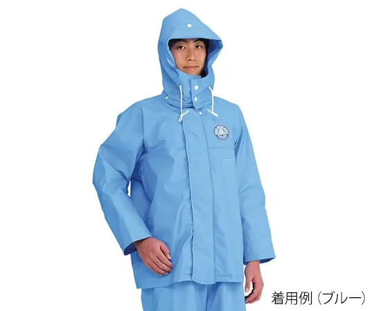 3-9334-01 Fishery Work Jacket (Fisherman Jacket) Blue S RA-96