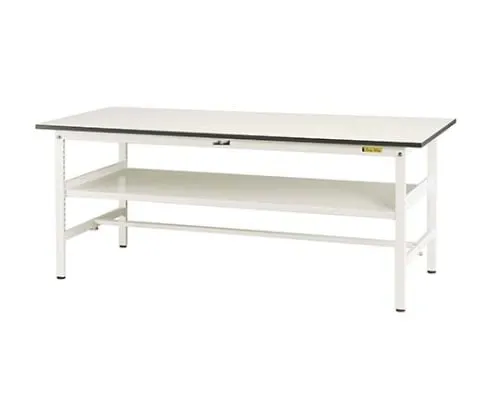 61-3743-50 Work Table 150 Series with Fixed Intermediate Shelf H740mm SUP-660F-WW