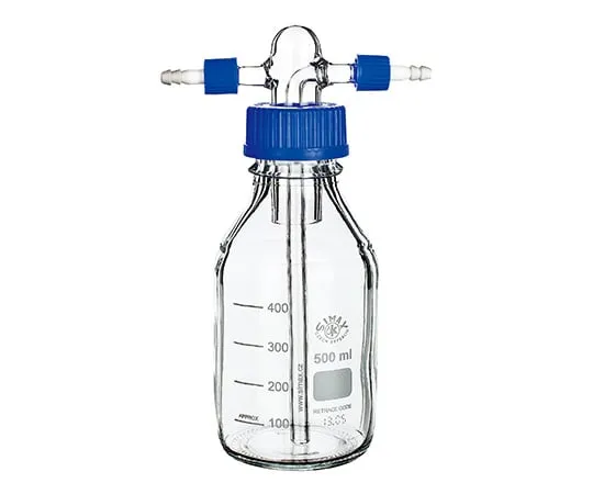 3-6014-21 Screw gas-washing bottle 2451