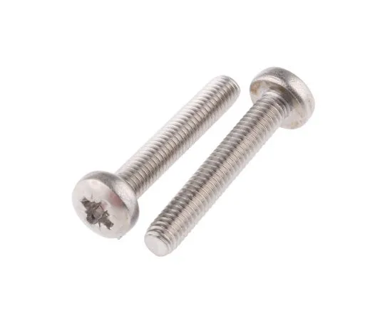 63-4582-43 RS PRO, M4 Pan Head, 25mm Stainless Steel Pozidriv A4 316 Plain 190-535