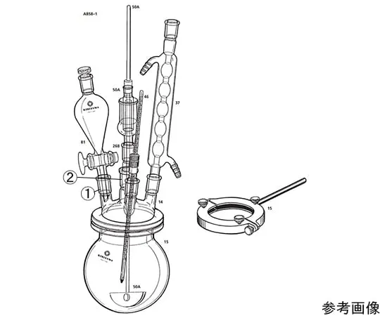 64-1064-06 Reactor in separable flask AB58-1-1