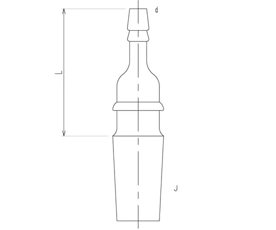 65-2345-61 Exhaust Straight Tube Male SQG - 14/25 2400-0M-9