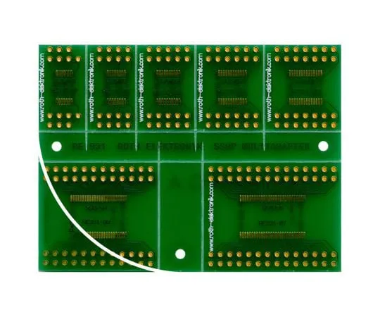63-4800-61　［Discontinued］Surface Mount (SMT) Board SSOP Epoxy Glass Double-Sided 81.6 x 61.34 x 1.5mm FR4　RE931
