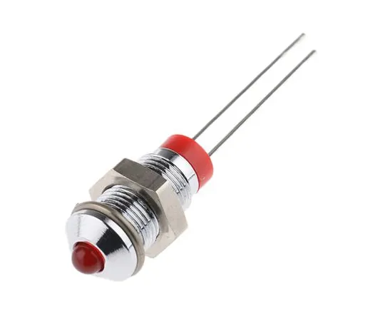 63-4586-45 RS PRO Red Indicator, 2 V dc, 6mm Mounting Hole Size, Lead Pins Termination 208-712
