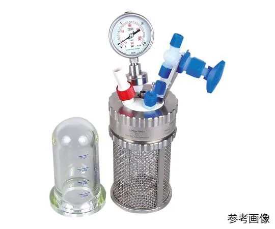 4-2624-01 Pressure-Resistant Glass Reaction Vessel 100 mL PTFE100
