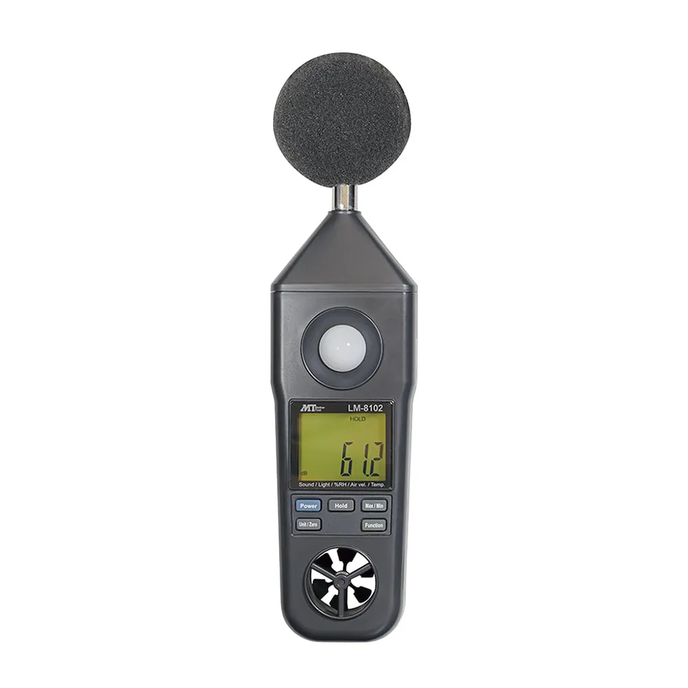 1-1448-01 Multi-Environment Measuring Instrument Temperature, Humidity, Illuminance, Wind Velocity, Noise LM-8102