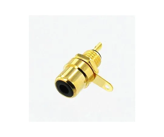63-3100-83 RCA Jack for black panel, gold-plated, non-insulated WTN20F6213GB