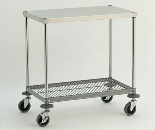 61-3794-78 W2 Type Work Table Wagon (Column/Stainless Steel (SUS430)) D460 x W610 x H815mm W2A-P4606