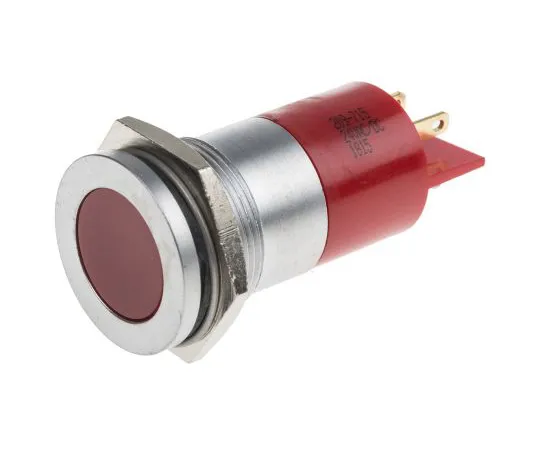 63-4586-83 RS PRO Red Indicator, 24 V ac/dc, 22mm Mounting Hole Size, Solder Tab Termination 209-715