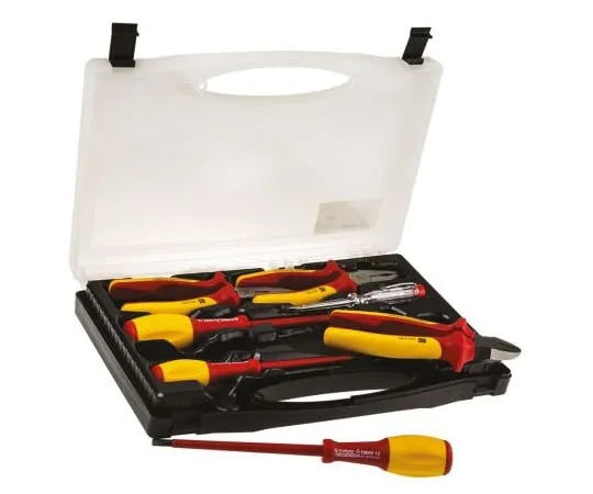 63-4631-33 RS PRO 7 Piece Electricians Tool Kit with Case, VDE Approved 473-350