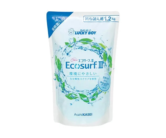 8-5312-43　［Discontinued］Lucky Boy New Eco Surf III Refill Pack 1.2 kg x 4 Pack of bag