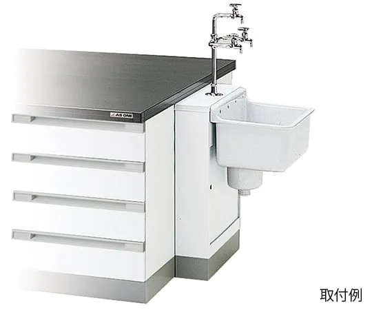 3-7726-01 Porcelain Sink Unit 600 x 170 x 755mm SKR-600