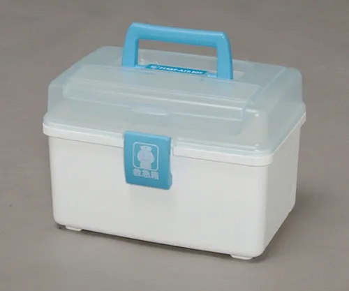 61-0422-87　［Discontinued］First Aid Kit For Injury Medicine QB-180 Clear Blue White　225713QB-180