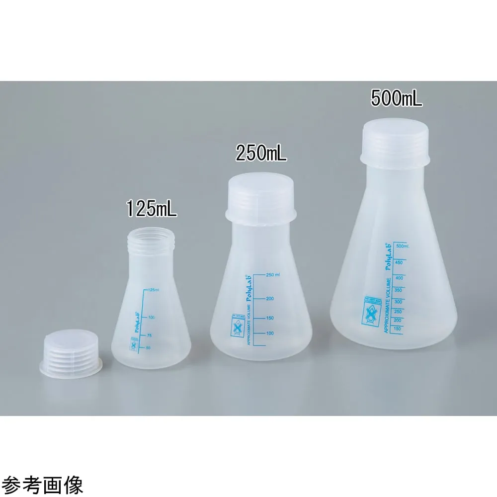 4-4464-01 Plastic flask (with screw cap) 100 mL 38101