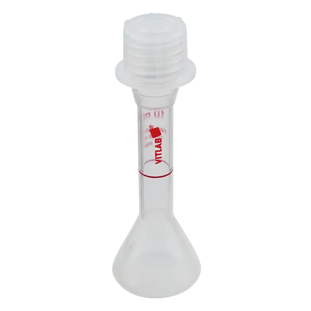 5-5362-07-57 EM Euro PMP Volumetric Flask (with Cap) Transparent 10mL with Chinese Calibration Certificate 677895