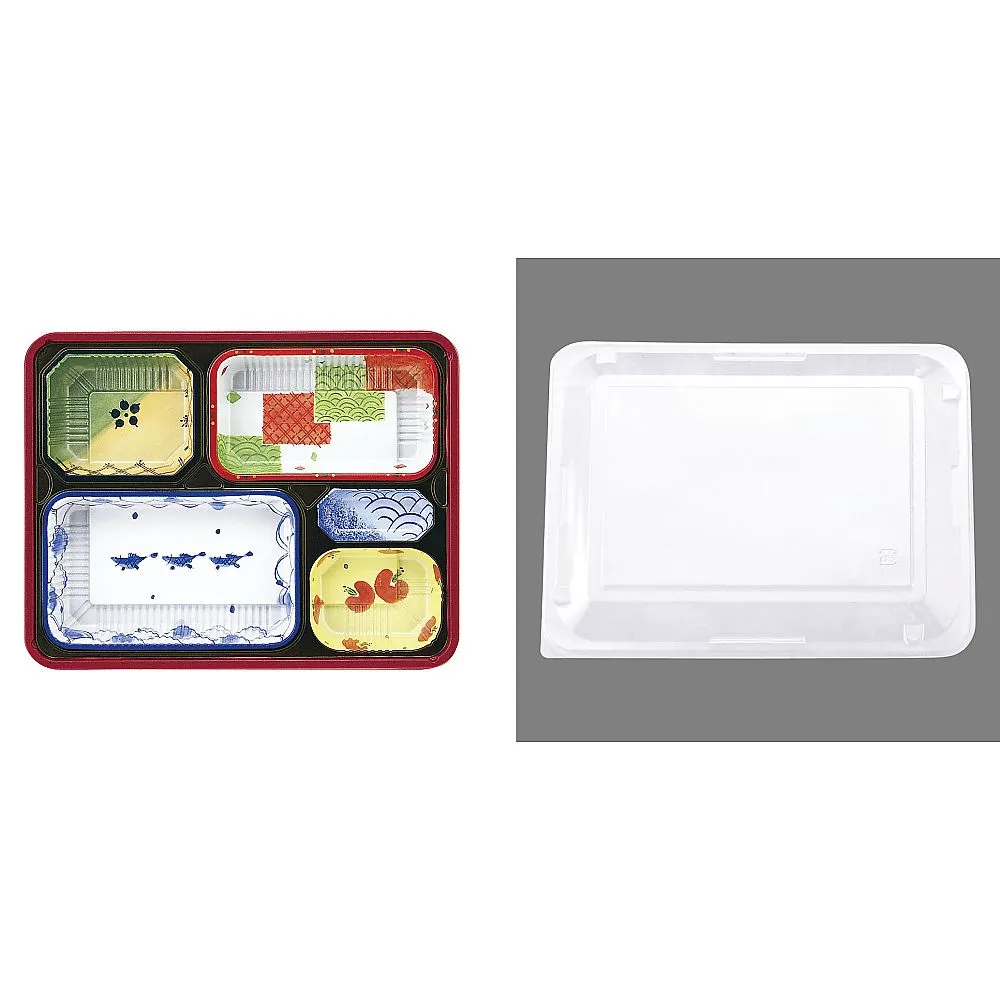 62-6652-36 One-Way Heat-Resistant Bento Container (50 sets) T-90-70-B