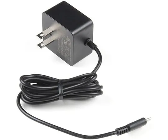 67-0428-73　［Discontinued］Raspberry Pi Wall Adapter Power Supply - 5.1VDC, 3.0A, 15.3W (USB-C)　TOL-15448