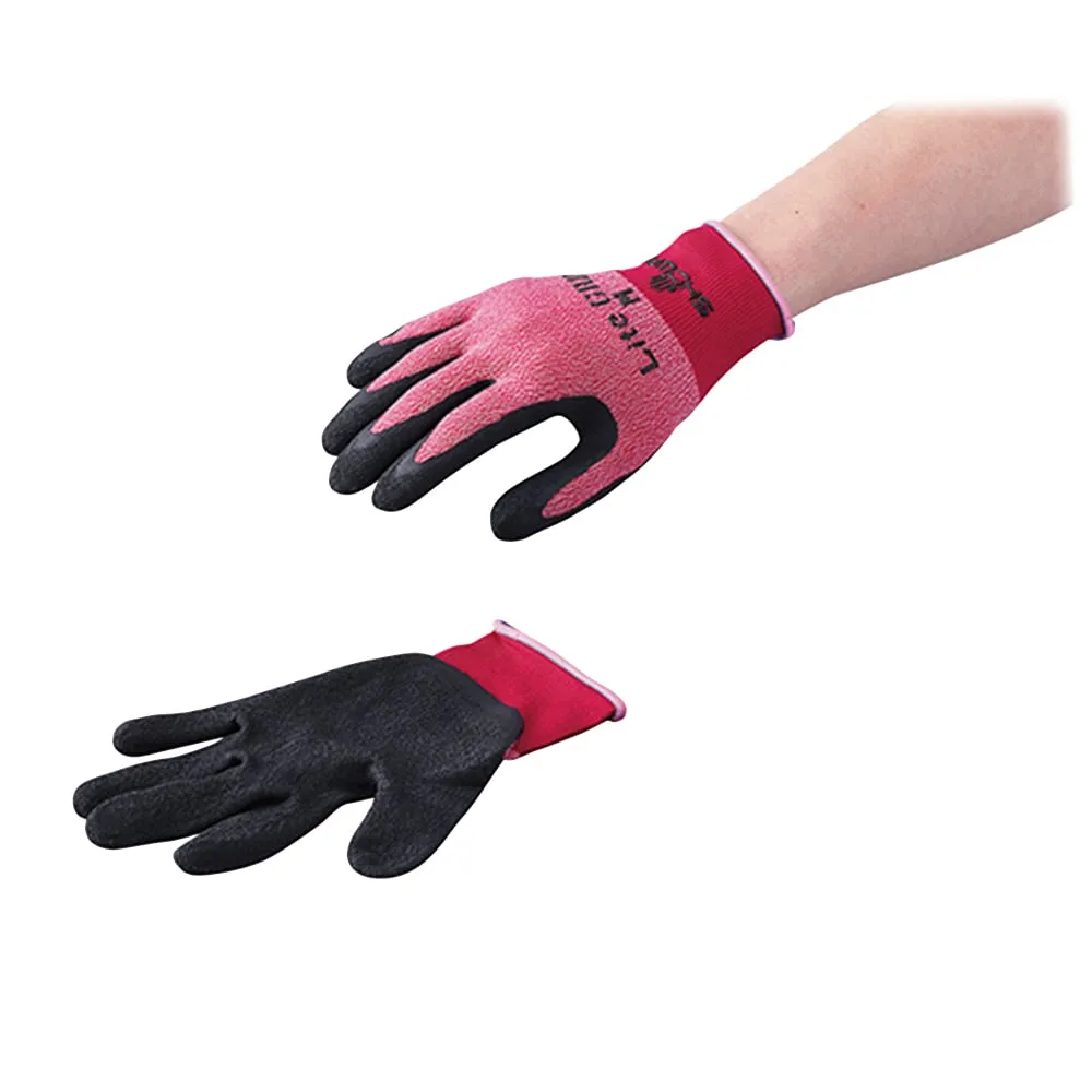 3-5225-01 Rubber Coated Gloves Lite GRIP S Red 1 Pair 341-SR