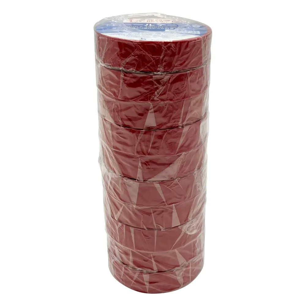 3-9929-01 Electric Insulation Tape Red 10 Rolls IA80(Red)