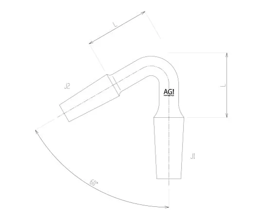 62-2094-62 Connecting Curved Tube(60 ° Different Diameter) 2511-3L2L