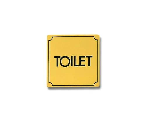 61-7405-86 TOILET 80mm x 80mm x 1mm Brass Gold Color Plating LG880-19