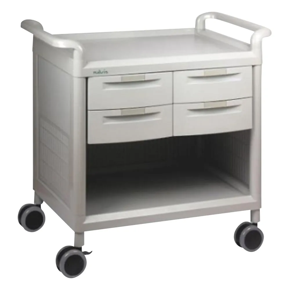 7-1087-01 Mobile Store Cart Shallow Type 4 Pieces MS24A