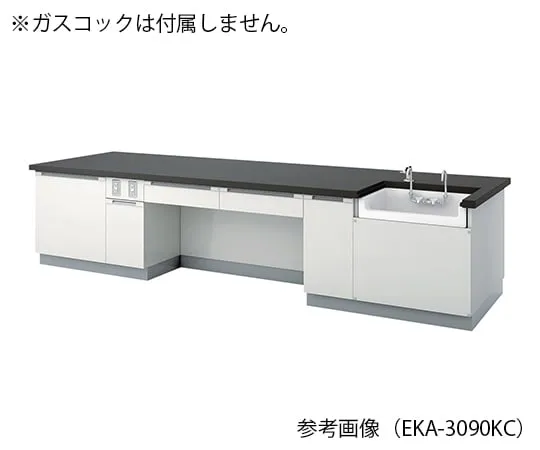 3-7659-01 Teacher Laboratory bench 2400 x 900 x 800mm EKA-2490KC