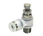 61-7659-88 Speed Controller PP Elbow Type M3 x 0.5 Clean Package PJSC4-M3B-C