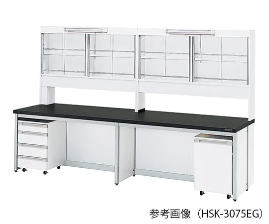 3-4413-11 Laboratory side bench (Frame Type) 1800 x 750 x 800/1870mm with LED lighting HSK-1875EG