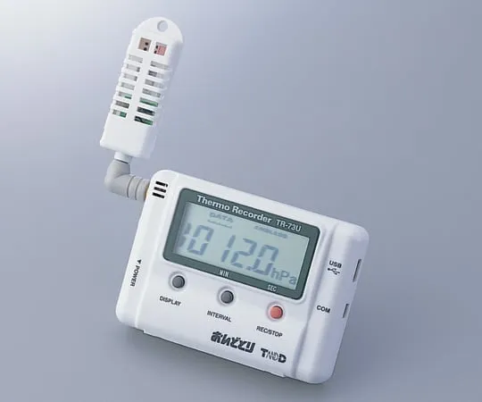 1-9822-01-20 Ondotori Atmospheric Pressure/Temperature/Humidity Data Logger with Calibration Certificate TR-73U